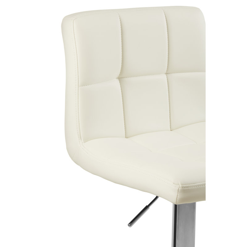 Kato Swivel Upholstered Adjustable Height Bar Stool