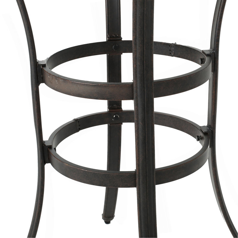 Table de bar d'extérieur en fonte d'aluminium