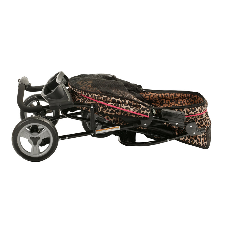 Foldable Pet Stroller, Cheetah