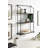 3-Tier Wall Shelf With Metal Frame, Space Saving Storage Solution For Modern Home Organization And Decorative Display