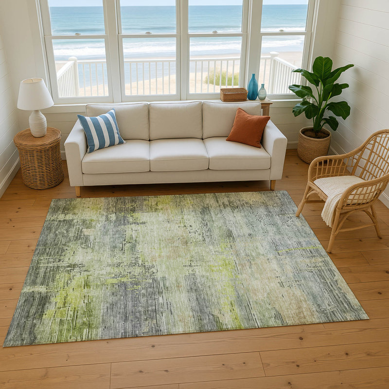 Premium Machine Washable Baford AMF1650 Abstract Rug, Rectangle 2'6" x 3'10"