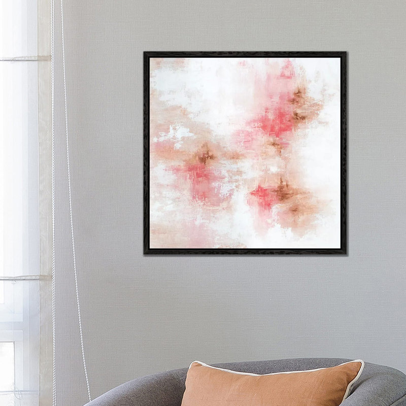 Rose Gold - Print on Canvas, Black Framed, 66.04 cm H x 66.04 cm W