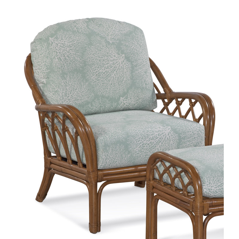 Edgewater Armchair, Coffee, Lapis Plaid; 0126-63