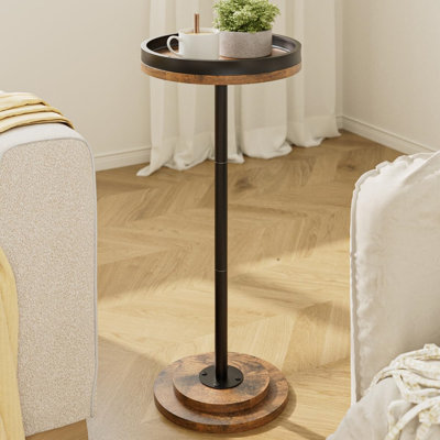 Table d'appoint en bois et métal