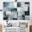 Cubisme gris monochromatique abstraction - ensemble de reproductions d'art mural cubisme-107751241-107751242