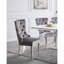Ensemble de fauteuils de salle à manger capitonnés contemporains en flanelle 2 pièces-1700899961