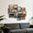 12 Opening Rustic Wood-Tone Collage Picture Frame