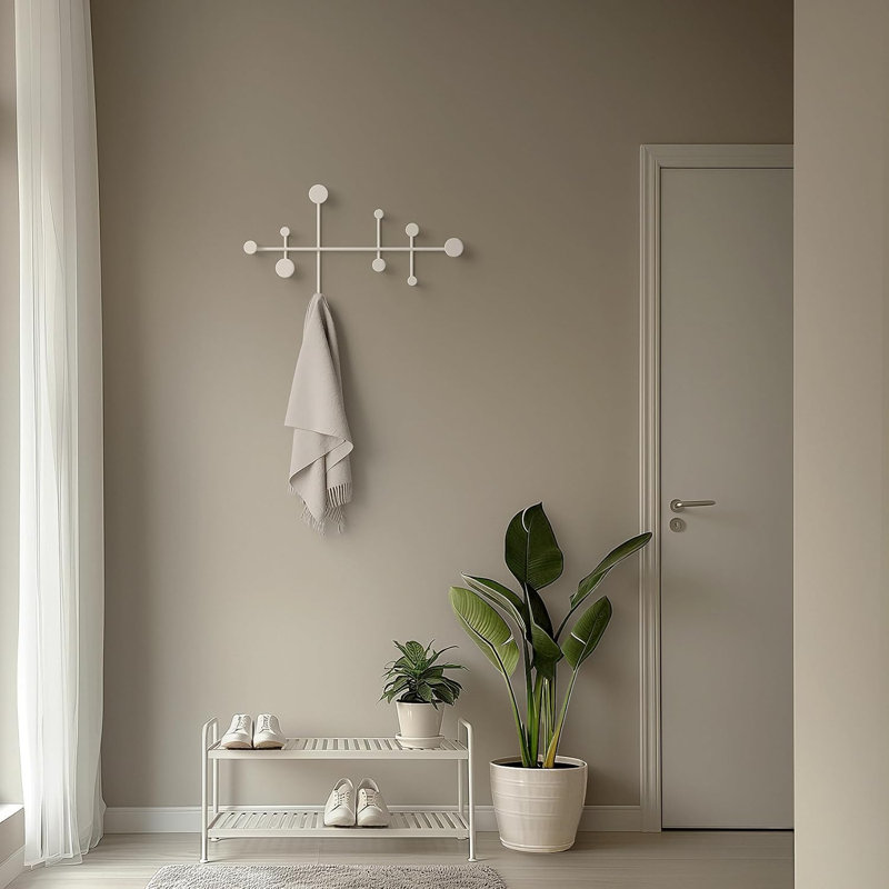 Armoire murale, porte-manteau au design minimaliste originaire de Berlin, porte-manteau/crochets muraux modernes en métal
