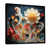 Toile avec cadre flottant noir