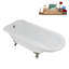 Baignoire sur pattes 62 ", plateau, bonde, pattes 62" Streamline-101628983-102218228