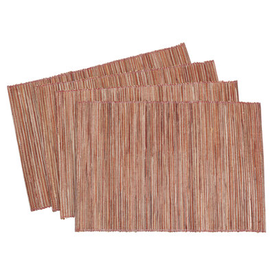 Bevis Water Hyacinth Striped Rectangle Placemat
