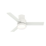 44" Gilmour 3 - Blade Outdoor Flush Mount Ceiling Fan with Remote Control and Light Kit Included