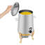Distributeur de thé à boisson chaude en acier inoxydable 3,4 gallons avec support et support à carburant-2008818060