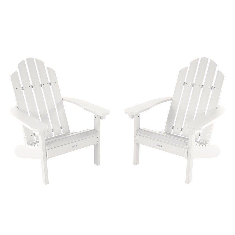 Rialto Outdoor Adirondack Set, White