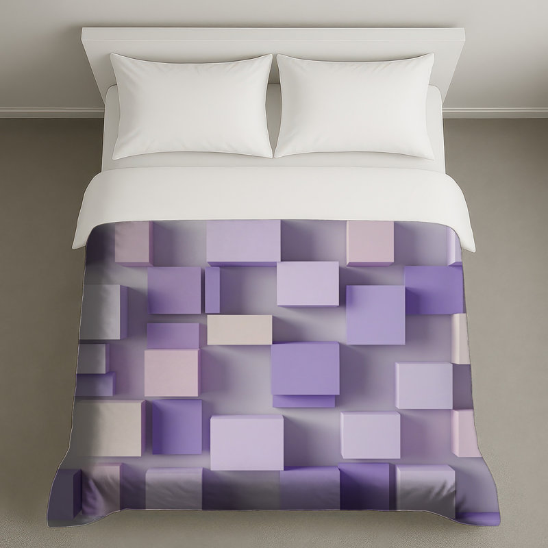 Housses de couette mauves lilas mauves, Queen