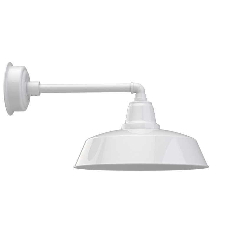 Vandervliet LED Wall Light, White, 10.125" H x 18.5" W x 16.25" D