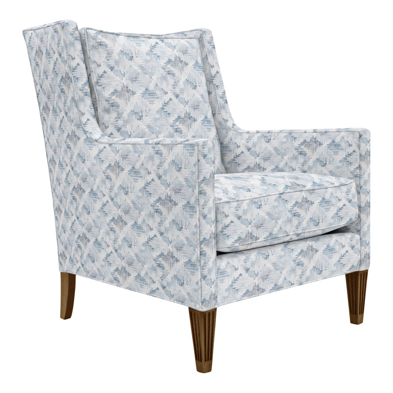 Alec Wingback Chair, No, Impala Linen, Casa Blanca