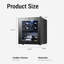 16.9'' W. 12 Bottle Single Zone Freestanding Wine Refrigerator Mini Wine Cooler