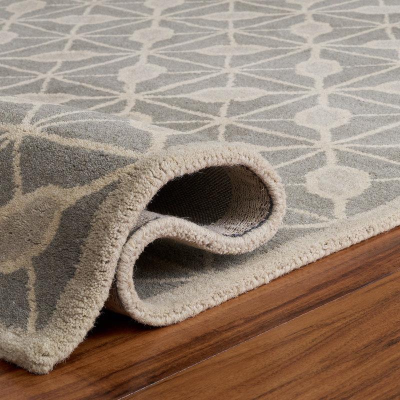 Isaac Mizrahi Hand Tufted Wool Geometric Rug, Rectangle 5' x 8'
