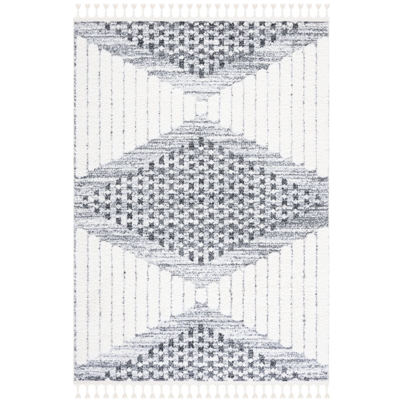 Tapis performance à poils longs style marocain, Rectangle 9 pi x 12 pi