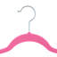  Paquet de 25 cintres pour enfants en velours rose-72252408