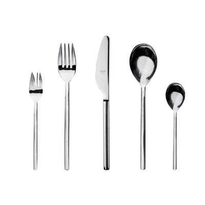 Mepra Sveva Flatware Set With Cake Forks - 30 Pieces - Stainless Steel