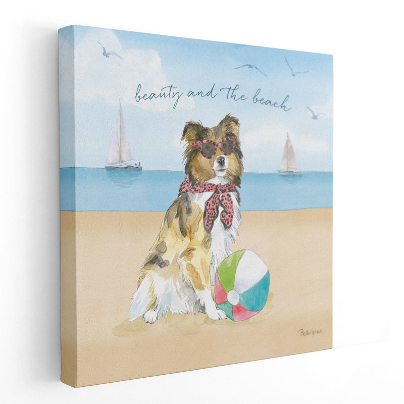 «Summer Paws V», reproduction d'art sur toile, H 12 po x l 12 po