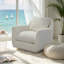 Fauteuil d'appoint rembourré en chenille entièrement pivotant à 360 °-1208922679
