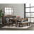 Brooklyn Walk Vinyl Dining Accent Bench - Burnt Umber