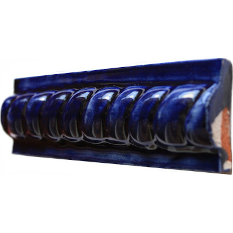 1.8" x 6" 5pcs TalaMex Cobalt Blue Rope Molding