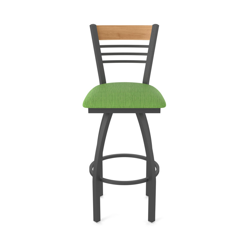 Tabouret tournant 880 Eleanor, Étain, Vert, Très grand (assise de 36 po de hauteur)