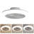 18 Inch Enclosed Ceiling Fan With Light And Remote, Flush Mount Bladeless Modern Low Profile Ceiling Fan For Bedroom Kitchen Dining Room