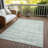 Machine Washable Indoor/Outdoor Chantille Mint Rug-1851373004