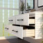 Meuble-lavabo flottant 60 po avec double évier en acrylique renforcé Victoria-97880864