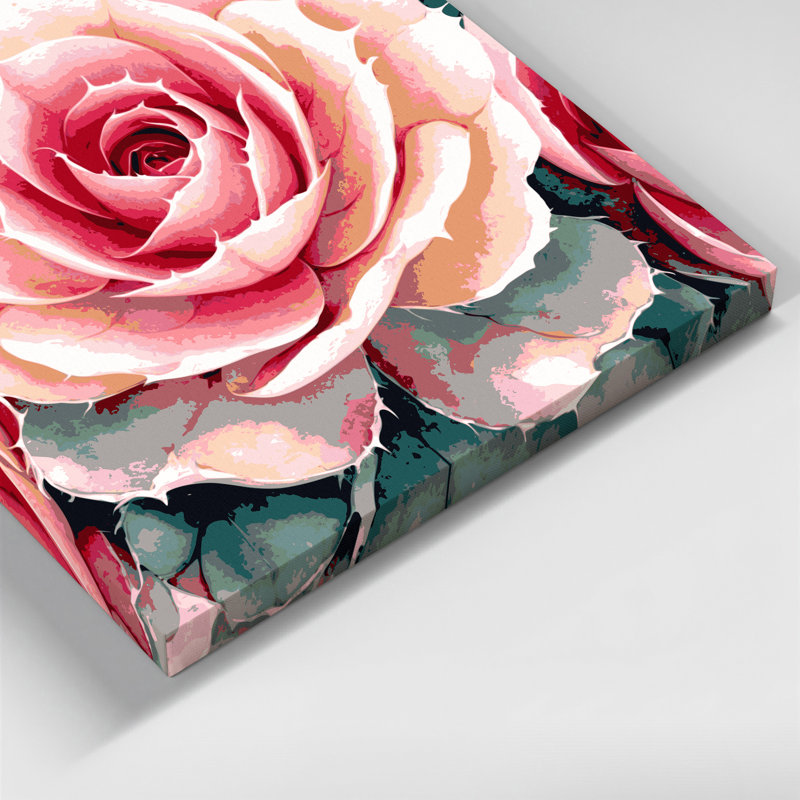 «Botanical Desert Rose», art mural sur toile, H 11 po x l 14 po