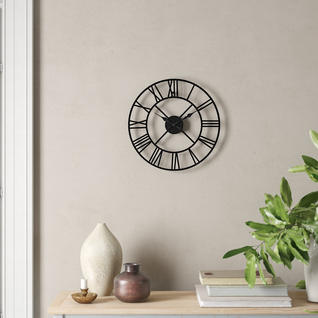 Hawes Roman Numeral 40cm Metal Wall Clock