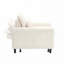 Fauteuil club en velours côtelé avec coussin-81531902