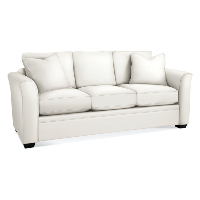 Bridgeport Sofa, Black Finish, Elite Ivory; 0321-91