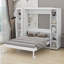 Lit escamotable mural Murphy avec portes de rangement-1224921471
