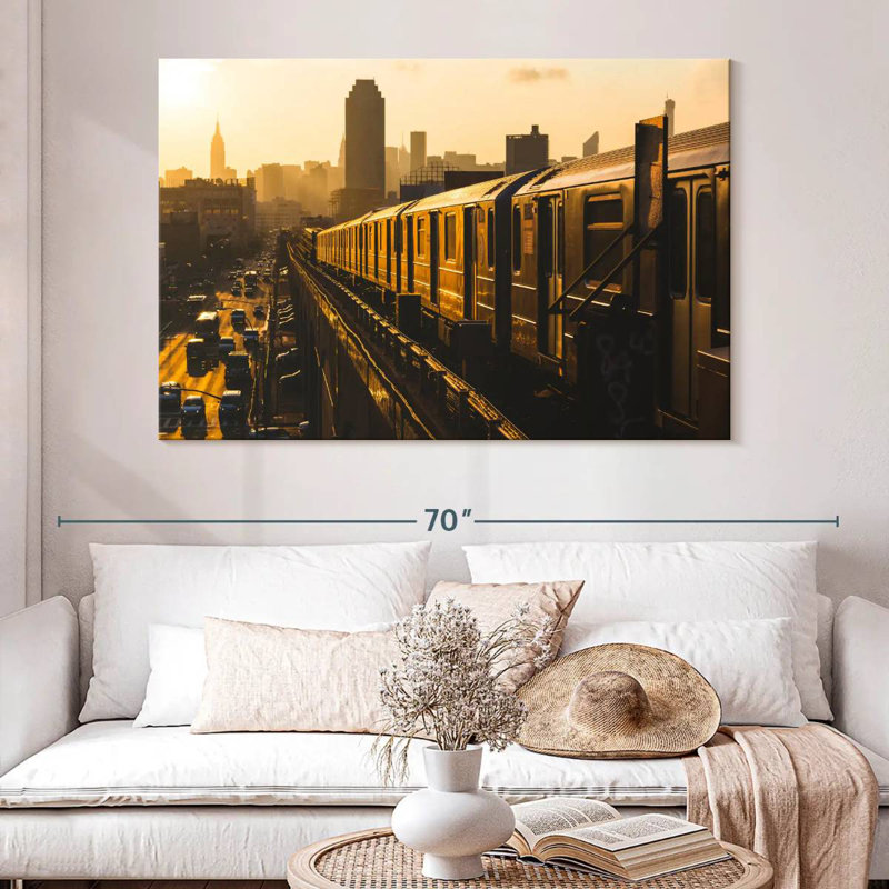 Sireci NY Subway Train, 34" H x 51" W