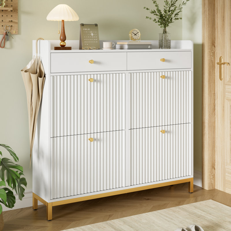 24 Pair Shoe Storage Cabinet