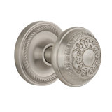 Rope Rosette with Egg & Dart Door Knob