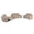 Similicuir beige est en rupture de stock