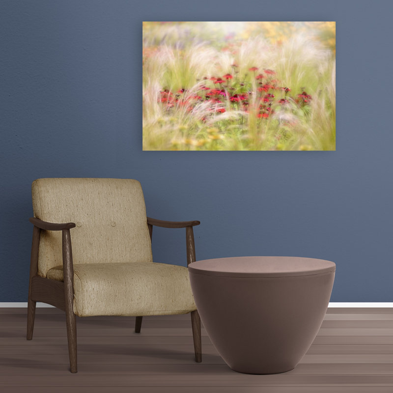 Dreamy Red Flowers Abstract Delicate Dreamy Flower Nature Wall Art Print by Jacky Parker - Print, 60.96cm H x 91.44cm W