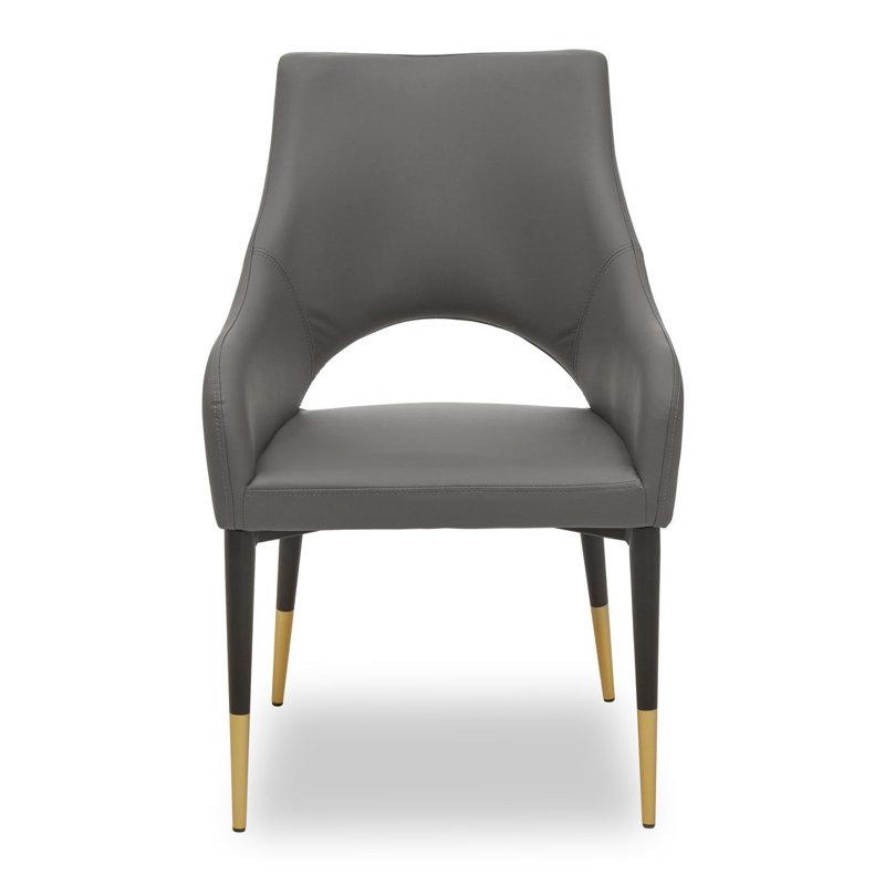 Eminence 127cm H Upholstered Armchair in Grey