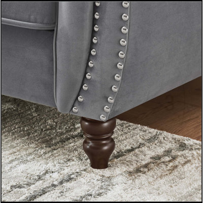 Canapé Chesterfield Velvet Upholstery