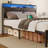 Alverstone Metal Bed Frame Platform Bed with Headboard and Charging Station-2048493800