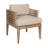 Aerilyn 4 - Person Wood Patio Dining Set with Rectangular Table , Cushions Included-93696391-93696392