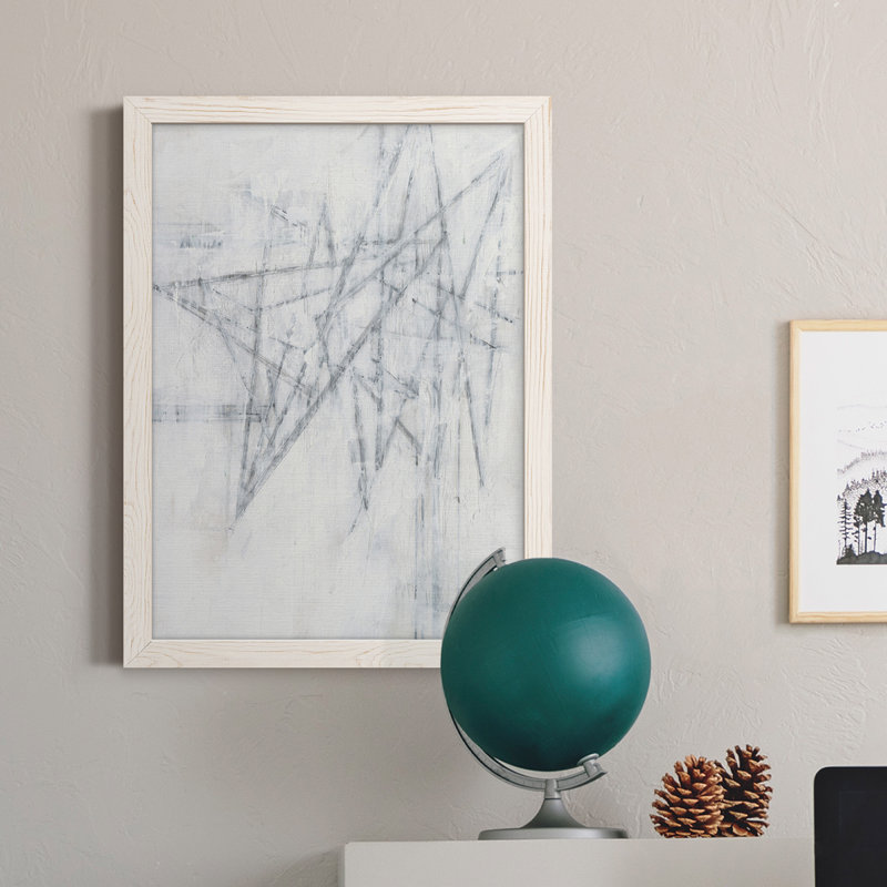 «Off The Wall I», toile encadrée de qualité supérieure - prête à être accrochée, Cadre blanc, H 38 po x l 28 po x P 1 po