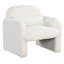 Modern Accent Chair with Waist Pillow and Armrests for Living Room Bedroom